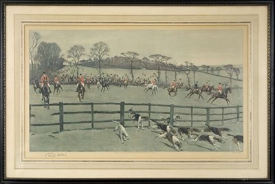 Lot 38 - Cecil Aldin [HUNTING SCENE] Color...