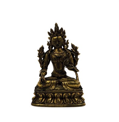 Lot 2 - Tibetan Bronze Figure of Tara 18th Century...