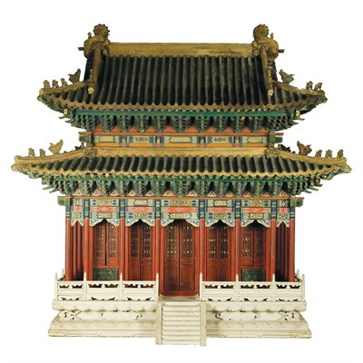 Lot 155 - Chinese Architectural Model of a Palace Hall...