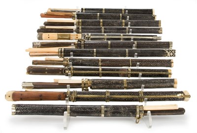 Lot 69 - Group of Twelve Chinese Travel Utensil Sets...