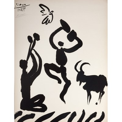 Lot 356 - After Pablo Picasso MUSICIEN, DANSEUR, CHEVRE...