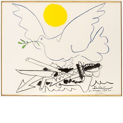 Lot 360 - After Pablo Picasso DOVE OF PEACE Color offset...