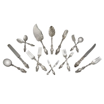 Lot 139 - Assembled Whiting Mfg. Co. Sterling Silver...