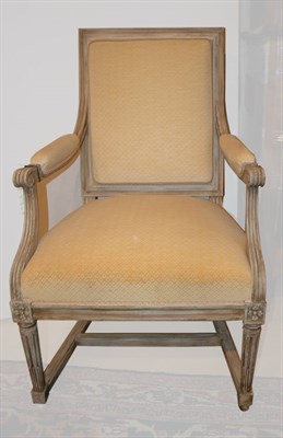 Lot 399 - Set of Four Louis XVI Style Painted Fauteuils