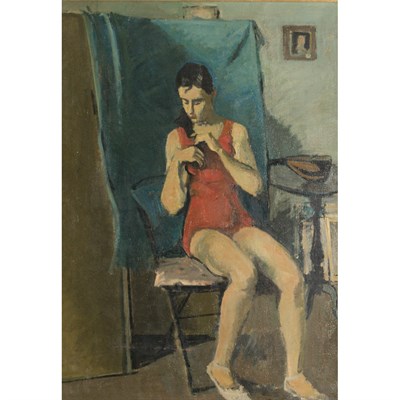 Lot 13 - Nicolia Cikovsky American, 1894-1987 Seated...