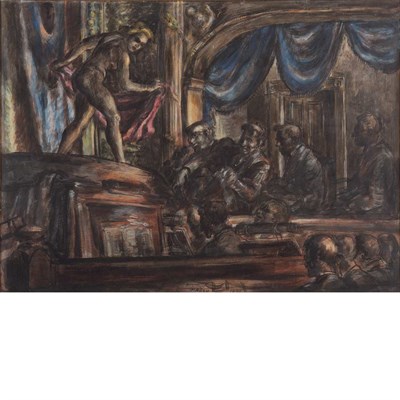 Lot 175 - Reginald Marsh American, 1898-1954 People -...