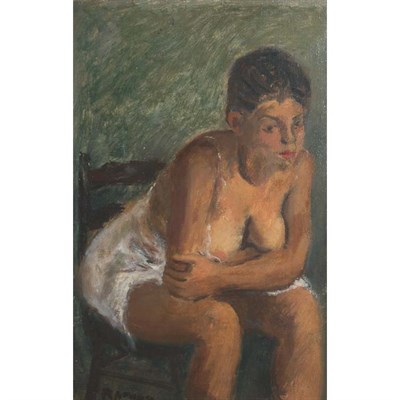 Lot 56 - Raphael Soyer American, 1899-1987 Woman in a...