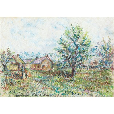 Lot 2 - Paul Emile Pissarro French, 1884-1972 Farm...