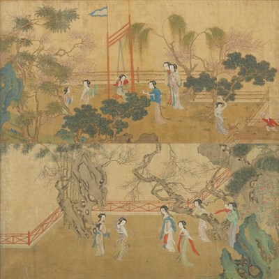 Lot 70 - Four Chinese School Paintings 19th Century...