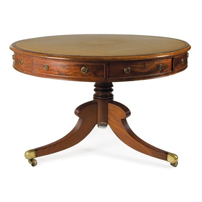 Lot 340 - Regency Mahogany Drum Table Circa 1810 The...