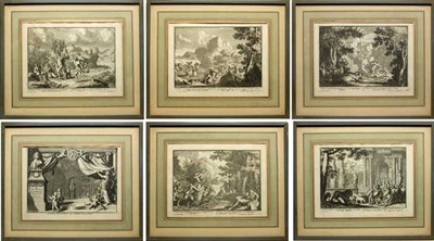 Lot 74 - After Jean le Petre [CLASSICAL SCENES] Six...