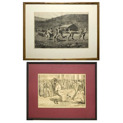 Lot 91 - After Winslow Homer A PARISIAN BALL-DANCING AT...