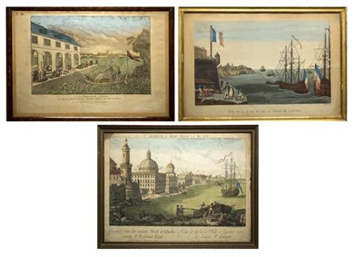 Lot 85 - After Courvoisier VUE DE LA RADE ET DE LA...