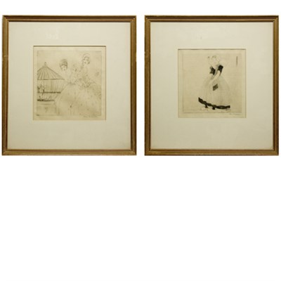 Lot 96 - Rie Cramer [IMAGES OF WOMEN] Two etchings,...