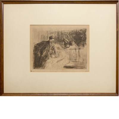 Lot 91 - Jean-Louis Forain [FIGURES IN INTERIOR]...
