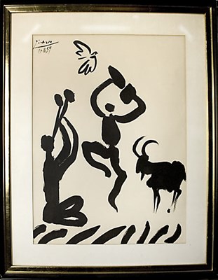 Lot 105 - After Pablo Picasso MUSICIEN, DANSEUR, CHEVRE...