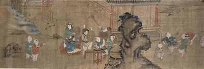 Lot 247 - Chinese School 19th Century Boys playing in a...