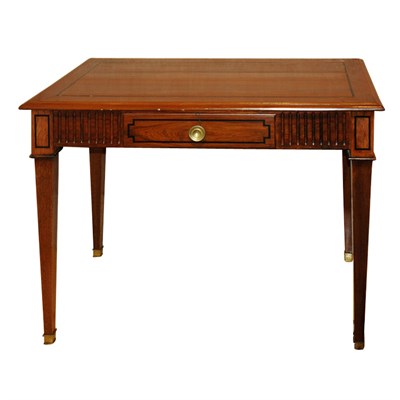 Lot 415 - Continental Neoclassical Inlaid Mahogany Side...