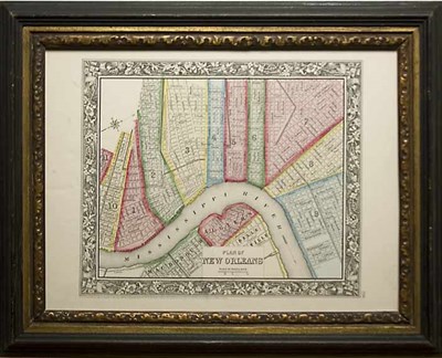 Lot 84 - S. Augustus Mitchell PLAN OF NEW ORLEANS...