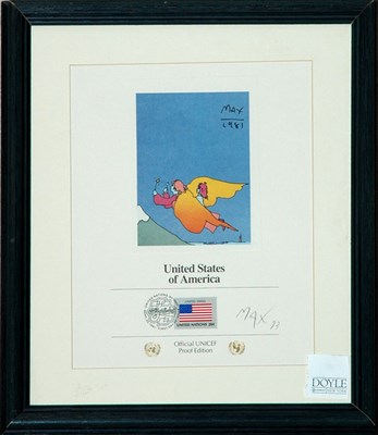 Lot 103 - Peter Max UNITED STATES OF AMERICA Color print...