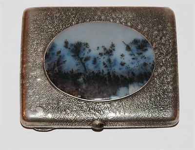 Lot 1288A - Russian Silver Cigarette Case Mounted with...