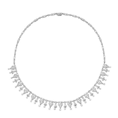 Lot 38 - Diamond Fringe Necklace