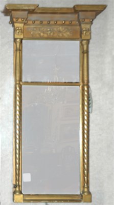 Lot 358 - Federal Style Gilt-Wood Mirror Height 39...