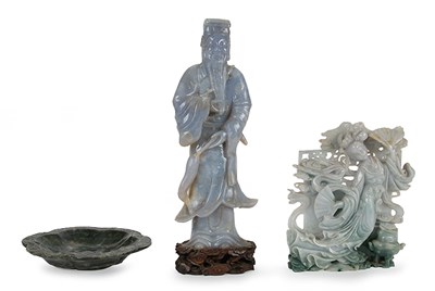 Lot 89 - Group of Five Chinese Jade and Hardstone...