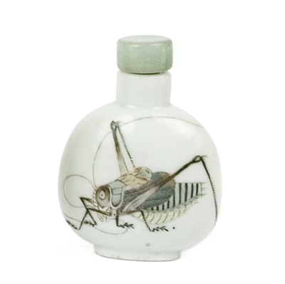 Lot 232 - Chinese Enameled Porcelain Snuff Bottle...