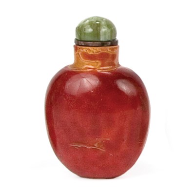 Lot 219 - Chinese Realgar Glass Snuff Bottle 19th...