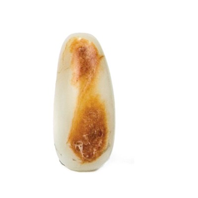 Lot 233 - Chinese White Jade Pebble Snuff Bottle Late...