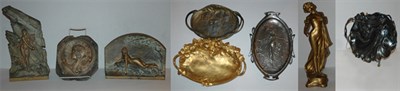 Lot 392 - Group of Nine Gilt and Patinated-Bronze...