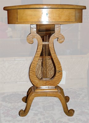 Lot 415 - Biedermeier Style Satinwood Side Table Height...