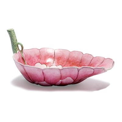 Lot 112 - Chinese Famille Rose Glazed Porcelain Lotus...