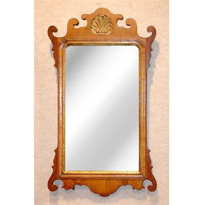 Lot 235 - George II Style Parcel Gilt Walnut Mirror The...