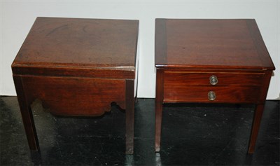 Lot 117 - Two George III Style Mahogany Bedside Commodes...