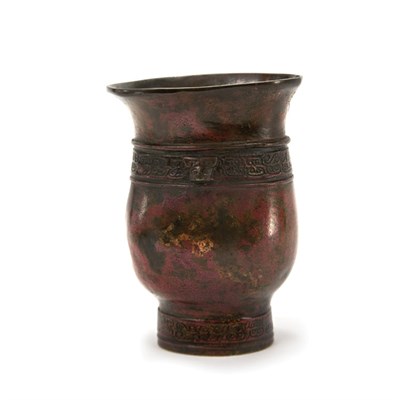 Lot 75 - Chinese Bronze Jie Western Zhou Dynasty Of...