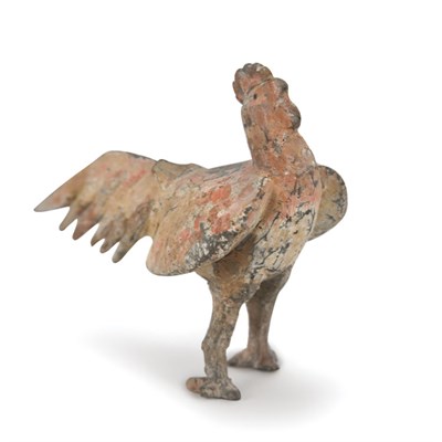 Lot 154 - Chinese Pottery Figure of a Rooster Six...