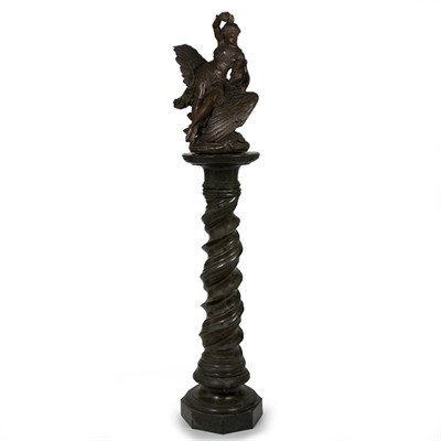 Lot 226 - Bronze Figural Group of Hebe and Jupiter in...