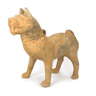 Lot 126 - Chinese Sichuan Gray Pottery Dog Han Dynasty...