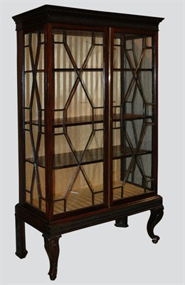 Lot 221 - George III Style Mahogany Vitrine Height 69...