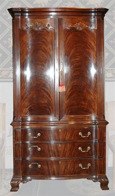 Lot 157 - Georgian Style Mahogany Entertainment Cabinet...