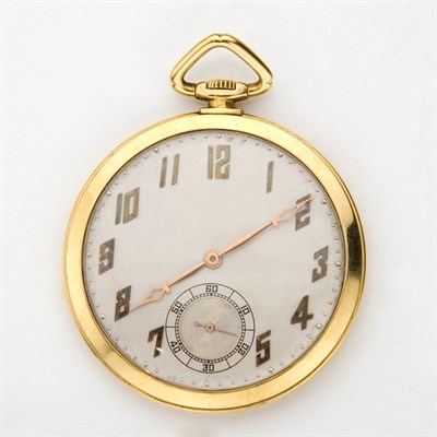 Lot 381 - Gold Open Face Pocket Watch, C.H. Meylan