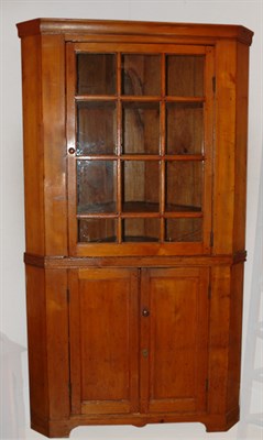 Lot 381 - American Pine Corner Cabinet 19th Century...