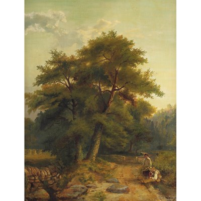 Lot 6 - Thomas Creswick British, 1811-1869 Figures...