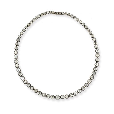 Lot 404 - Antique Diamond Necklace