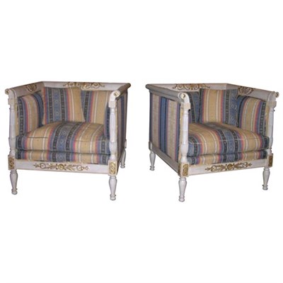 Lot 388 - Pair of Napoleon III Style Parcel Gilt and...