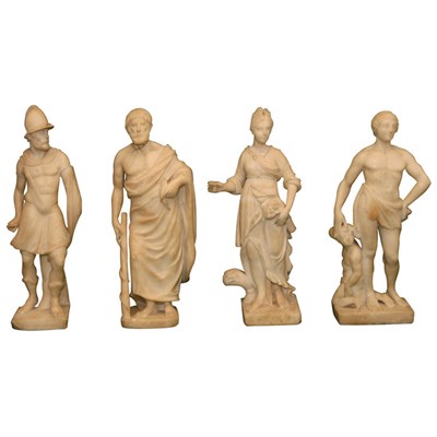 Lot 478 - Group of Four Italian Marble Statues Height of...