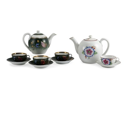 Lot 260 - Russian Porcelain Partial Tea Service Gardner...
