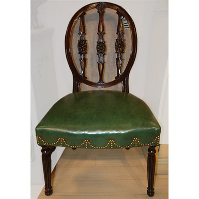 Lot 297 - Set of Twelve George III Style Mahogany Wheel...